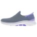 Skechers GO WALK 7 Casual Shoes Women's Low-Top Gray Purple Серый с фиолетовым, 37