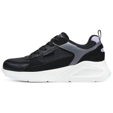 Skechers Cushioning, Wear Resistant Low Top Casual Shoes Women's Black White Черно-белый, 36.5