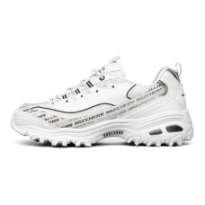 Skechers D'Lites 1.0 Low Sneaker Gs White/Black Women's 37