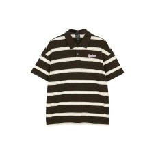 Skechers Colorful Polo Shirt Men's Brown Base With Stripes Brown Base with Stripes/03G6, 2XL