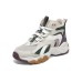 Skechers D'Lites Sneaker 'Beige Purple White' Women's Серо-коричневый, 35.5