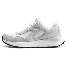 Skechers Cushioning Wear-Resistant Low-Top Running Shoes Women's White Gray White gray, 38.5