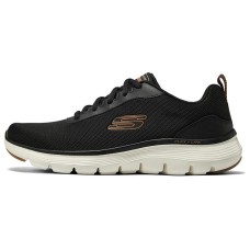 Skechers Flex Advantage 4.0 Abrasion Resistant Cushioning Low Top Casual Shoes Men's Black Черный, 42