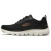 Skechers Flex Advantage 4.0 Abrasion Resistant Cushioning Low Top Casual Shoes Men's Black Черный, 42