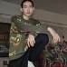 Loose Fit Sweater Unisex Pea Army Green Pea Green Army - 3711, S