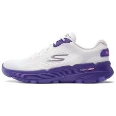 Skechers WOMEN'S GO Series Wear-Resistant Low-Top Running Shoes Women's White Purple Белый Фиолетовый, 35