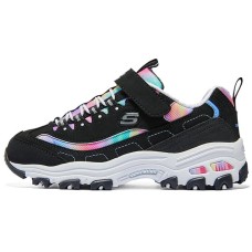 Skechers Girls Cushioning, Wear Resistant Kids Lifestyle Shoes Black Multicolor Teenagers Черный, 30