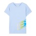 Skechers Short Sleeved T Shirts Kids' Moon White Blue, XXXL