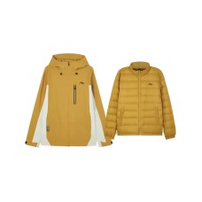 Skechers Windproof Windbreaker Jacket Men's Warm Autumn Yellow Warm Autumn Yellow-0488, S