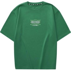 Skechers Sports Life Collection T Shirt Unisex Tree Leaf Green Зеленый, XL