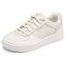 Skechers Court Classics Cushioning Lightweight Support Low-Top Skateboard Shoes Women's Ecru Бежевый, 35