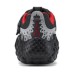 Skechers Slip-Resistant Cushioning Abrasion-Resistant Low-Top Kids Lifestyle Shoes Black Gray Red Teenagers Black Gray Red, 37