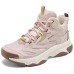 Skechers Anti-Slip Wear-Resistant Mid-Top Casual Shoes Women's Brown NATURAL/BROWN, 36
