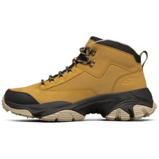 Skechers ARCH FIT D'LITES Wear-Resistant Coverage Impact-Resistant High-Top Running Shoes Men's Wheat Yellow Black 39.5