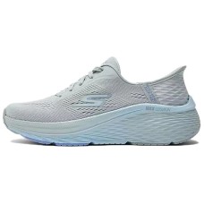 Skechers Max Cushioning Elite 2.0 Cushioned Slip-Resistant Low-Top Casual Running Shoes Women's Gray Blue Gray Blue, 39