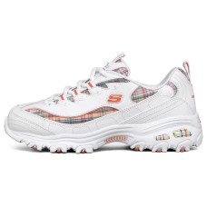 Skechers D Lites 1.0 Low Top Running Shoes White Women's 39