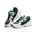 Skechers D'Lites Airy Low Top Running Shoes White/Black/Green Women's 35.5