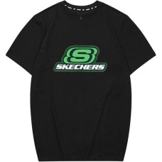 Skechers T-Shirt Men's Charcoal Black Черный, XL