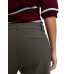 Pull&Bear high waist straight leg trousers in dark brown Коричневый, US 4