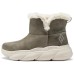 Skechers Vapor Foam Warm Slip-Resistant Short Snow Boots Women's Gray Серый Белый, 39.5