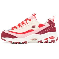 Skechers D Lites 1.0 Splicing Dad Shoes Red/Pink Women's 35