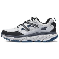 Skechers Relaxed Fit D'Lux Journey M Breathable Lightweight Low-Top Casual Shoes Men's White Gray Loose Fit White gray, 42