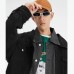 EPTISON Denim Jacket Unisex Black Черный, 175/96A
