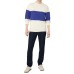 Men's Relaxed Fit Long Sleeve Rugby Stripe Crewneck Sweater дафна, L