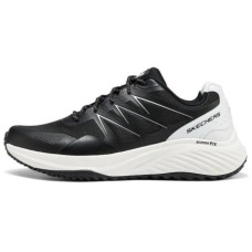 Skechers Bounder Cushioning Anti-Slip And Wear-Resistant Support Balance Low-Top Running Shoes Men's Black White Черно-белый, 40