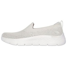 Skechers Go Walk Fle Cushioned Wear-Resistant Lightweight Low-Top Casual Shoes Women's Beige 37