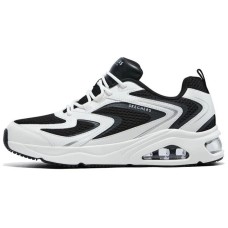 Skechers Uno Wear-Resistant Height Increasing Low-Top Casual Shoes Men's Black White Черно-белый, 42