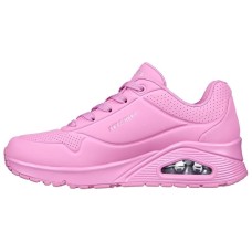 Skechers Uno - Stand On Air Cushioning Anti-Slip And Wear-Resistant Low-Top Casual Shoes Women's Pink 37