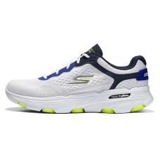 Skechers Cushioned Wear-Resistant Breathable Rebound Low-Top Casual Running Shoes Men's White Black Yellow White Black Yellow, 43
