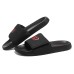 Skechers EVA Slip Resistant Abrasion Resistant Slide Slippers Men's Black Red 41