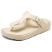 Skechers Foamies Slip-Resistant Flip Flops Women's Natural Бежевый, 35