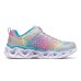 Skechers Heart Lights Cushioning Slip Resistant And Abrasion Resistant Kids Lifestyle Shoes Multicolor Teenagers 33.5