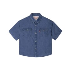 Levis Grade School Shirts Riverbed Blue, M