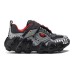 Skechers Slip-Resistant Cushioning Abrasion-Resistant Low-Top Kids Lifestyle Shoes Black Gray Red Teenagers Black Gray Red, 37