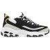 Skechers D'LITES 1.0 D'LITES Anti-Slip Wear-Resistant Low-Top Chunky Sneakers Women's Black White Черно-белый, 37