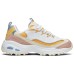 Skechers D'Lites 1.0 Low Running Shoes Gs White/Yellow Women's 36