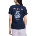 Skechers T Shirt Women's Navy Blue Синий, S