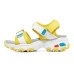 Skechers D'LITES Series Abrasion Resistant Children's Sandals Yellow White Teenagers 28.5