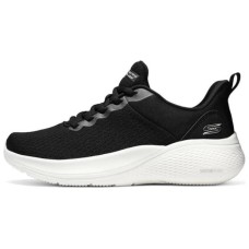 Skechers Slip Resistant Breathable Low Top Running Shoes Women's Black White Черно-белый, 36