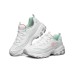 Skechers D'LITES 1.0 Cushioning Anti-Slip Wear-Resistant Breathability Low-Top Chunky Sneakers Women's White 35.5