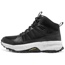 Skechers OUTDOOR MENS Cushioning, Slip Resistant, And Abrasion Resistant Mid Top Hiking Shoes Men's Black White Черно-белый, 42