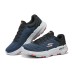 Skechers Durable Breathable Low-Top Running Shoes Men's Blue Black Blue Black, 41