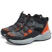 Skechers Anti-Slip Wear-Resistant Mid-Top Kids' Boots Black Orange Kids' Черный, 27.5