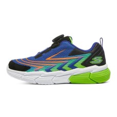 Skechers Vector Matri Cushioned Slip Resistant Abrasion Resistant Low Top Kids' Running Shoes Black Blue Teenagers 36