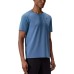 Skechers T Shirt Men's Crown Blue/01P1 Floral Crown Blue/01P1, S