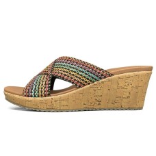 Skechers Cali Beverlee Rubber Sole Odor-Resistant Slide Slippers Women's Coffee Color 36